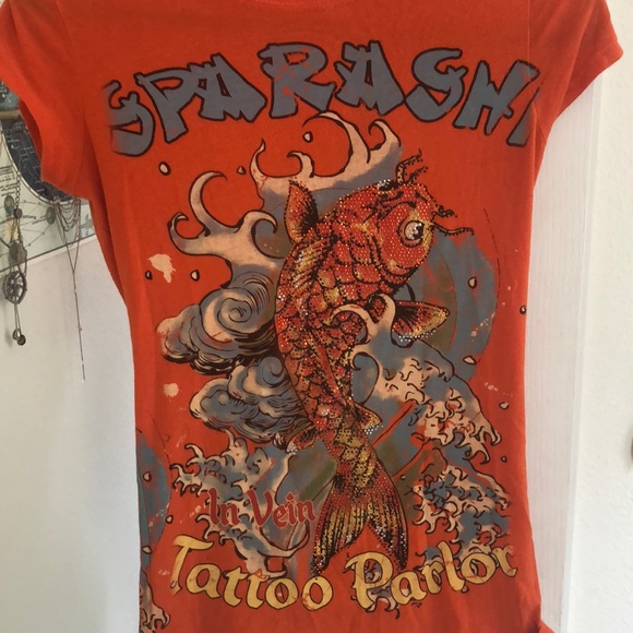 In Vein Tattoo Parlor Vintage Graphic Tee - Picture 2 of 6